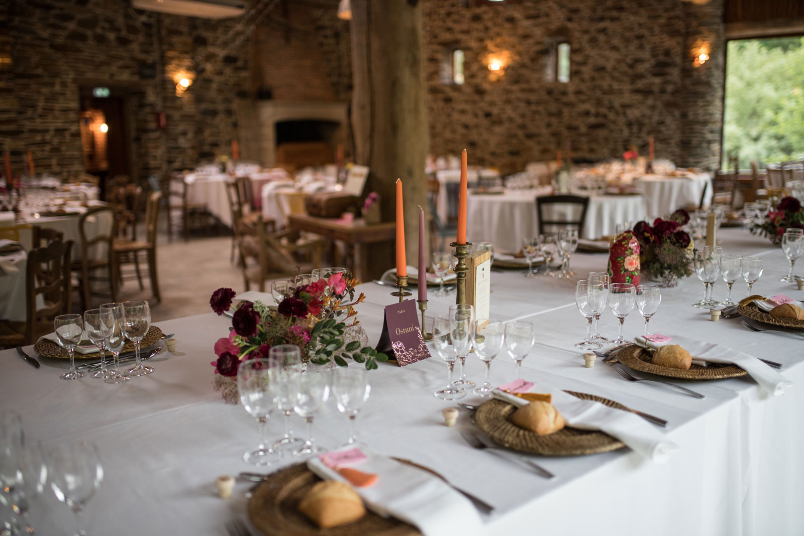 mariage colore gypsy domaine du moulin neuf lieu de recpetion decoratrice decoration de table bouquet de fleurs fleuriste maine et loire pays de la loire