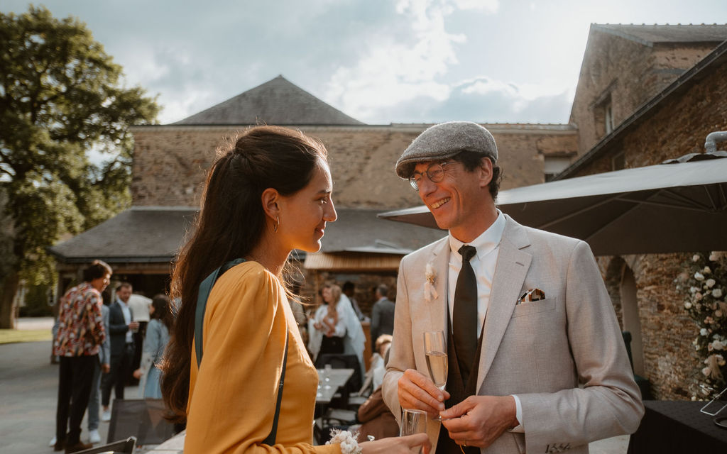 mariage boheme chic costume sur mesure beret loire atlantique manoir de la jahotiere