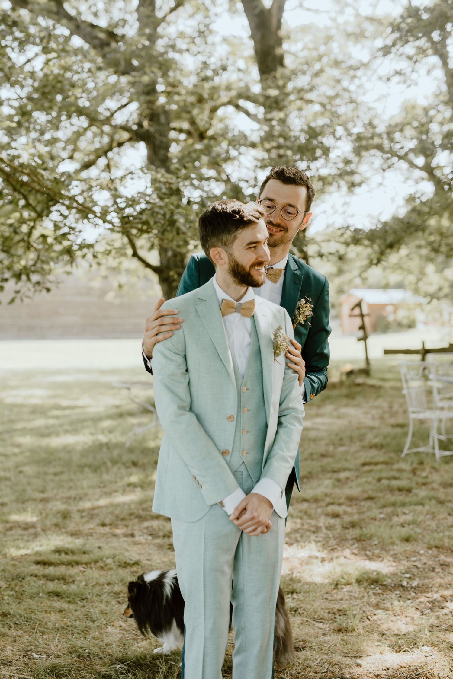 mariage ecoresponsable champetre domaine de la ruade lieu de recpetion loire atlantique first look costume sur mesure