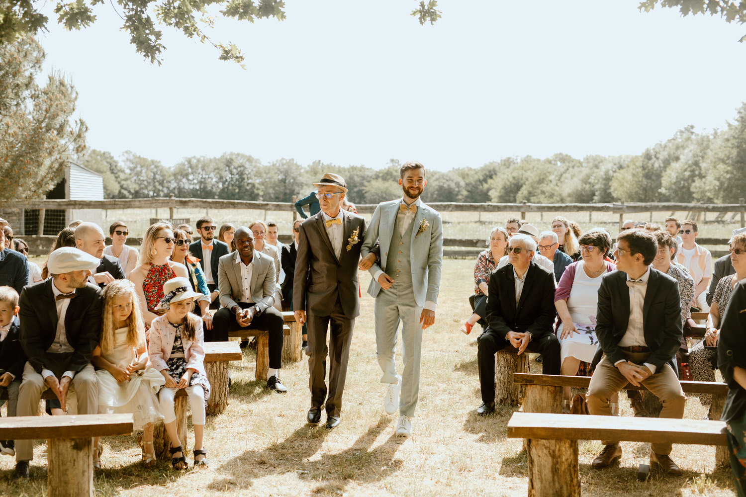 mariage champetre zero dechet domaine de la ruade lieu de reception loire atlantique ceremonie laique officiante