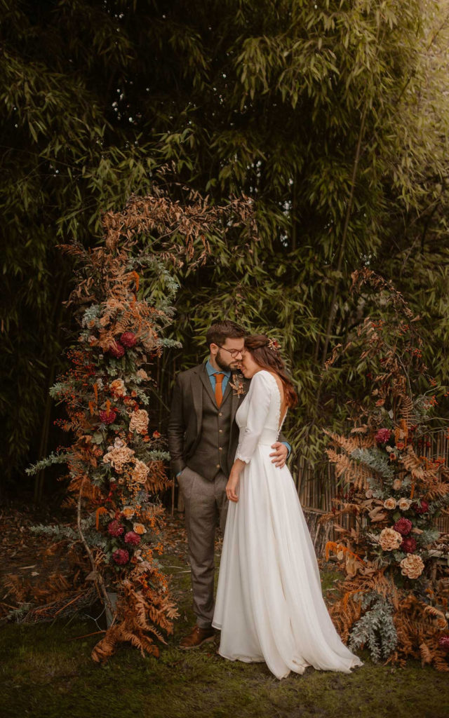 arche ceremonie Laique mariage en automne