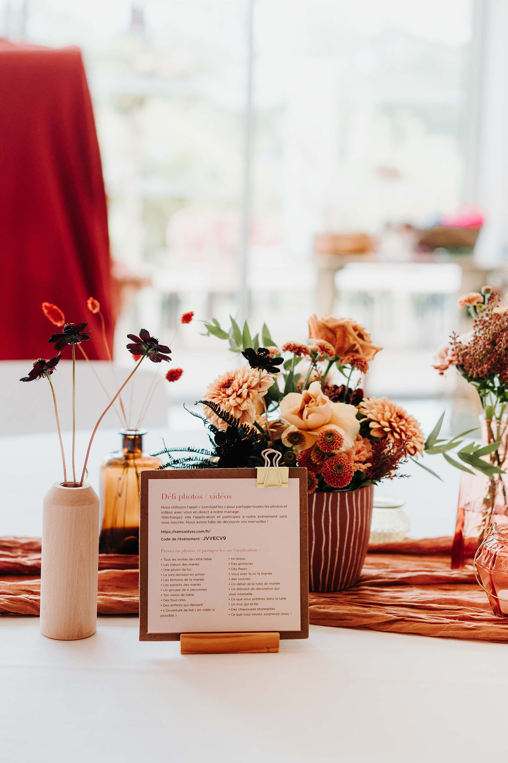 decoration table automnale
