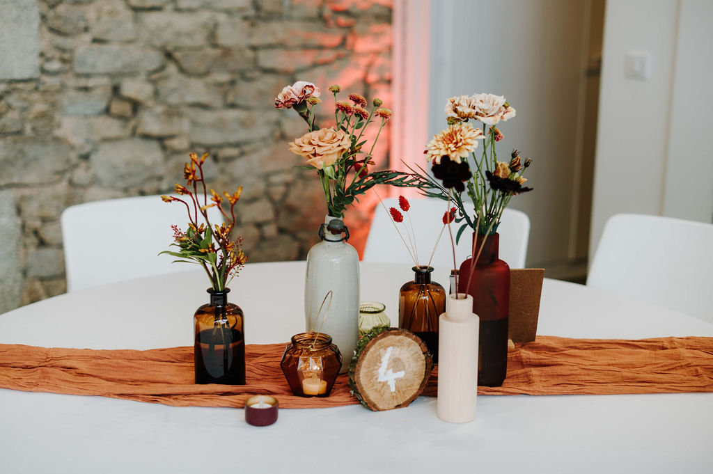 decoration table mariage en automne