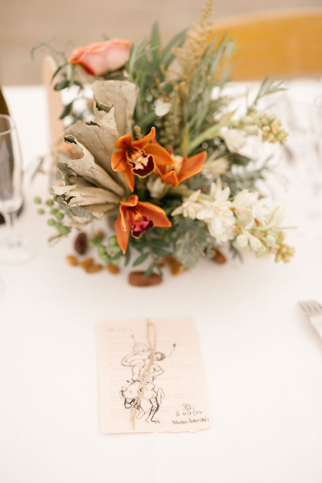 menu de mariage personnalise