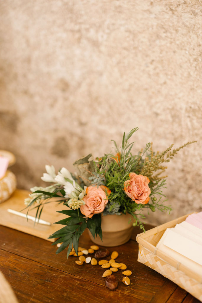 composition florale fleuriste mariage nantes