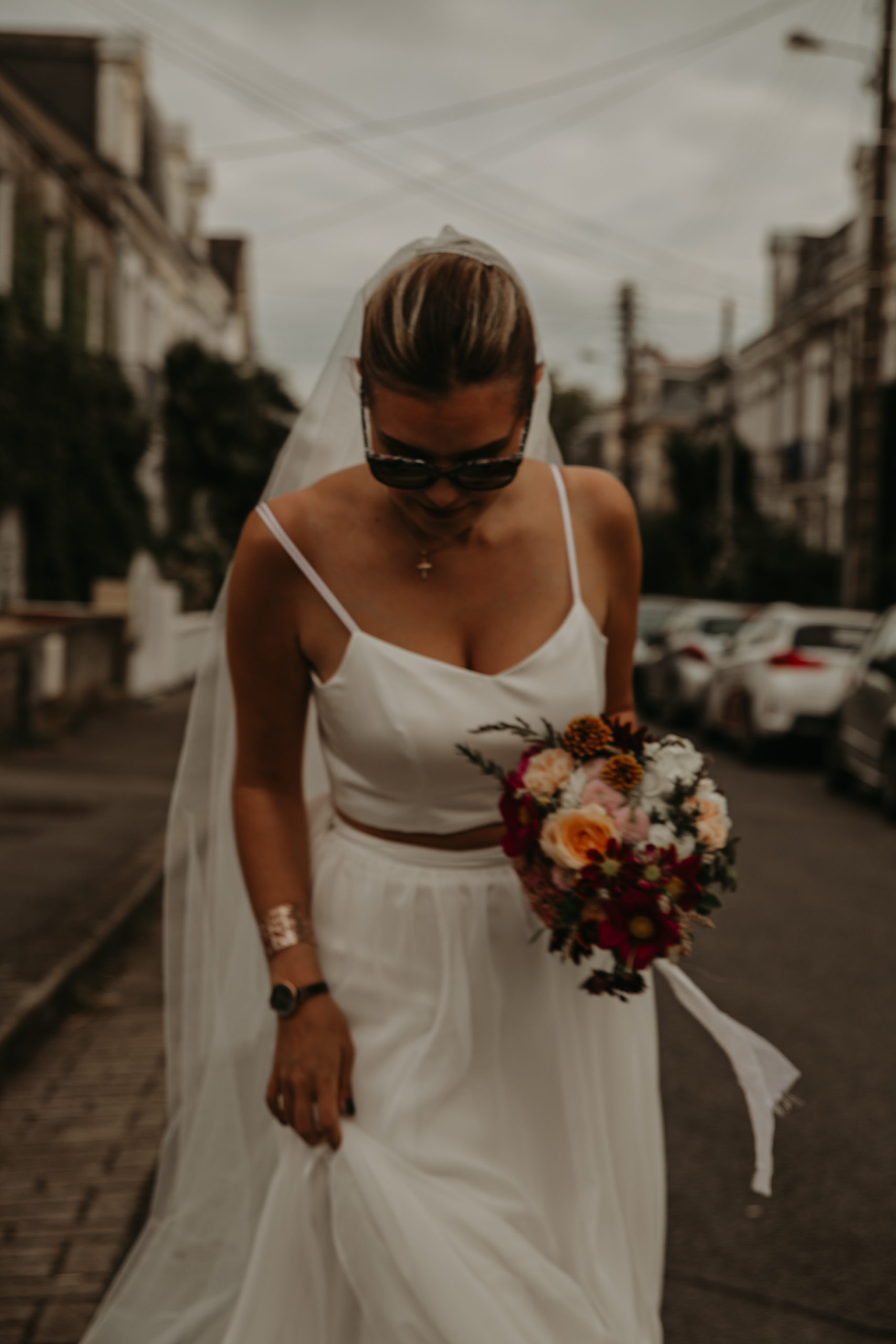 voile robe de mariée rock Loire Atlantique