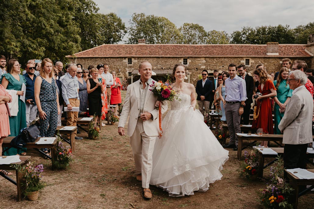 mariage colore moderne chic ceremonie laique vendee
