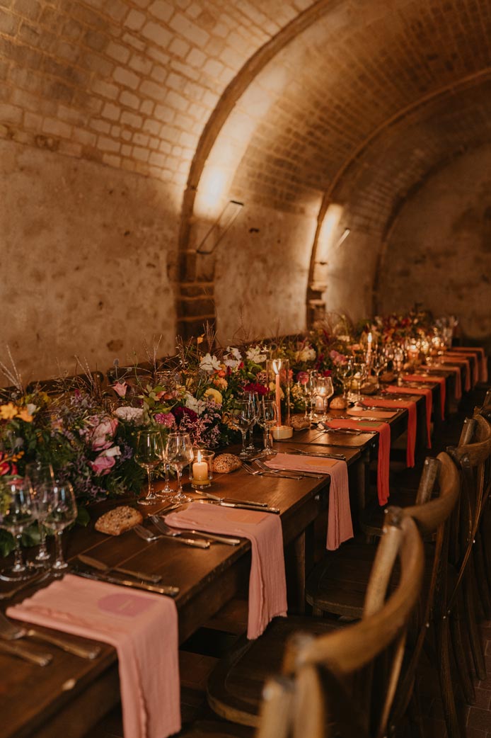 mariage colore moderne chic decoration de table wedding design vendee