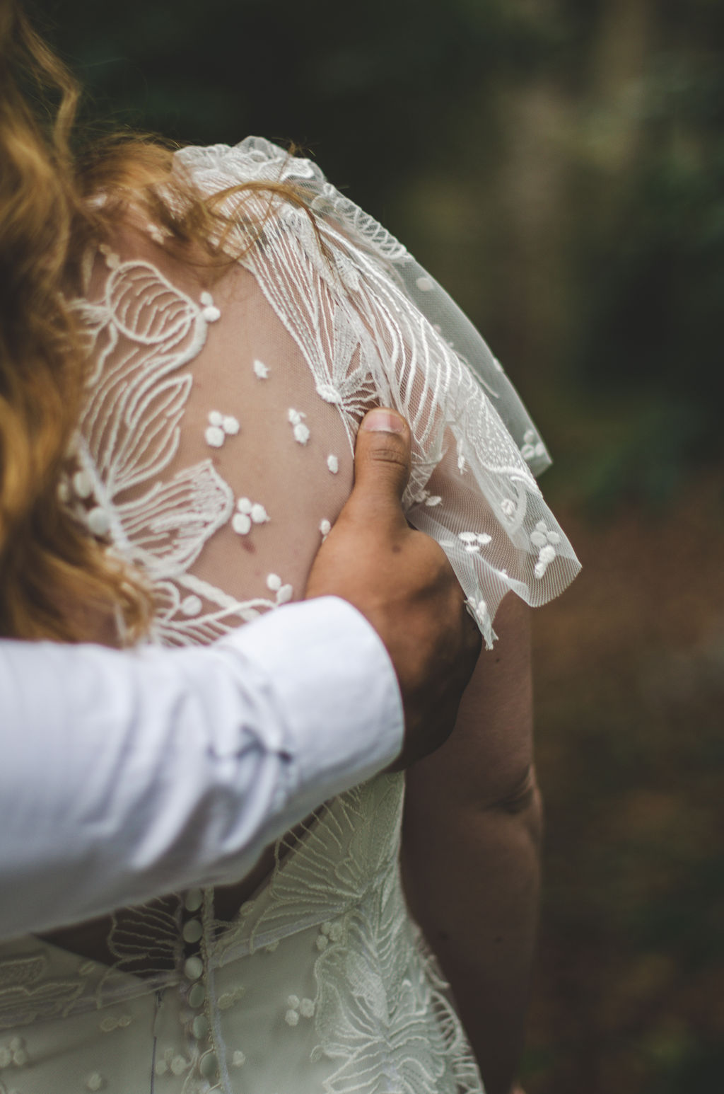 mariage foret wedding wood robe de mariee dentelle