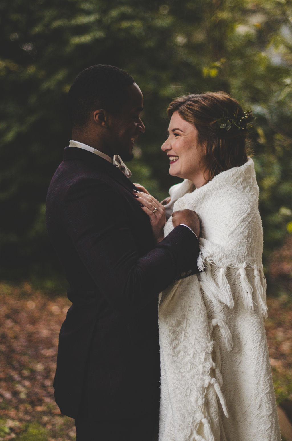 mariage foret accessoire de mariee chale