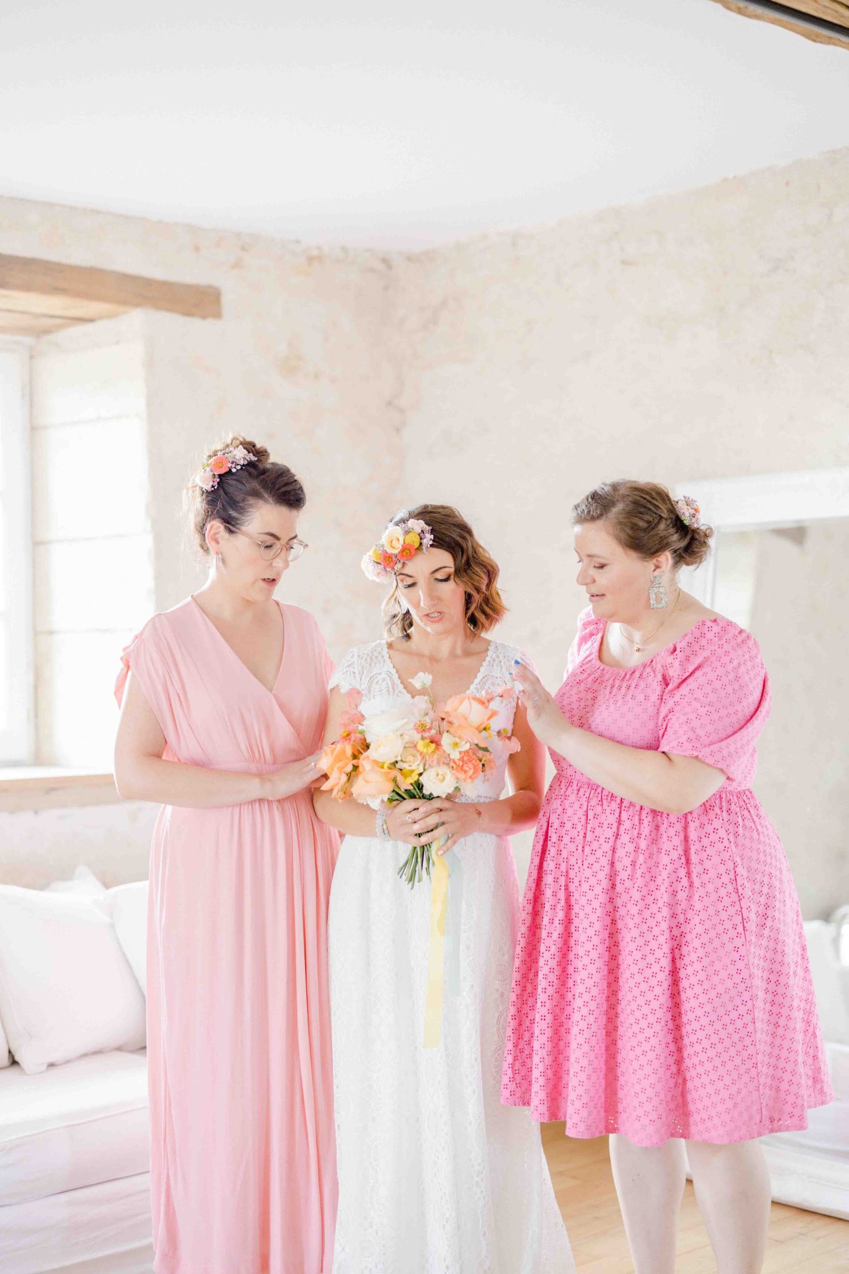mariage colore tenue demoiselle dhonneur robe de mariee