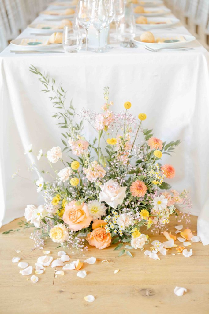 mariage colore dolce vita fleuriste bouquet composition de fleurs