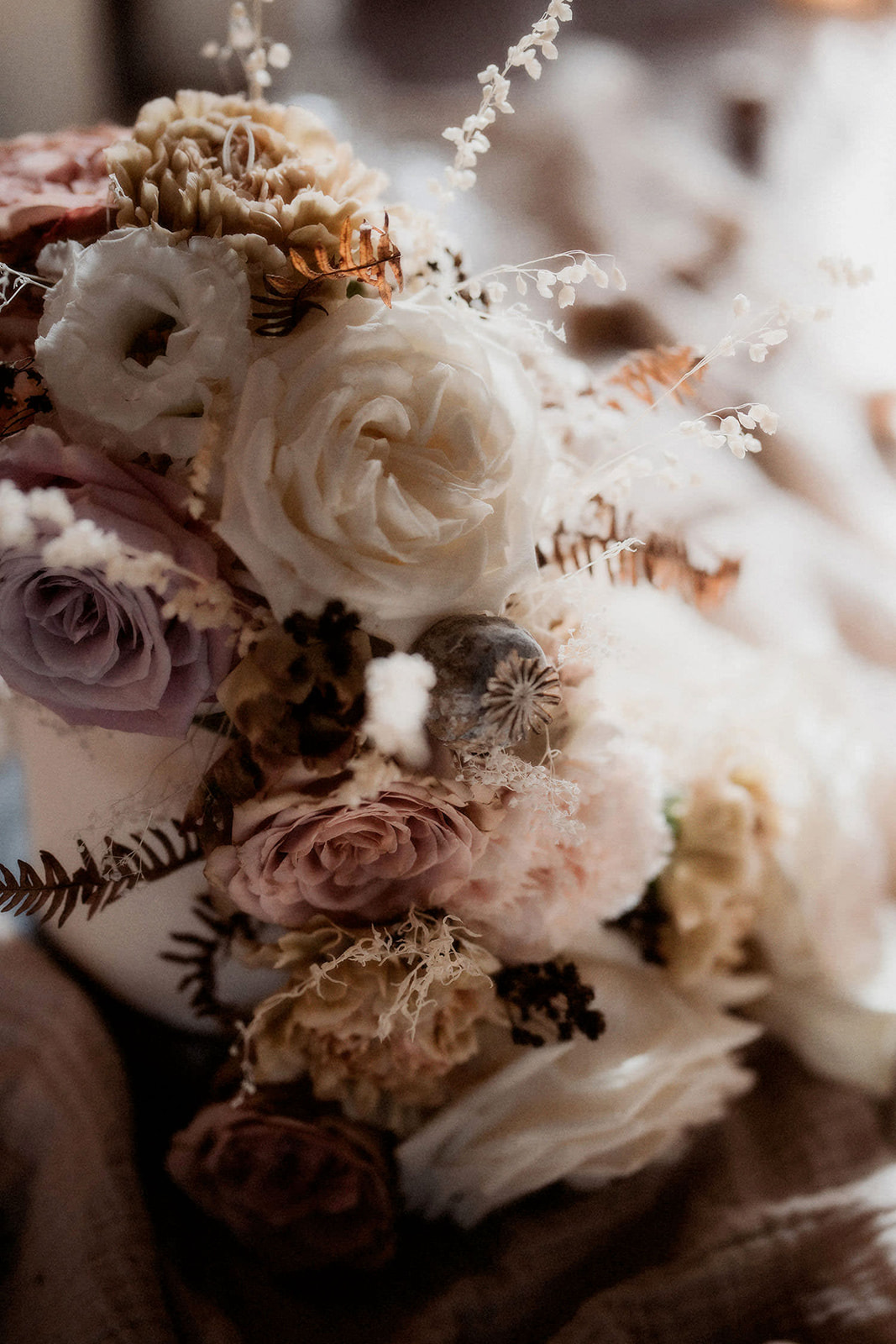 dessert mariage poetique fleurs sechees bretagne