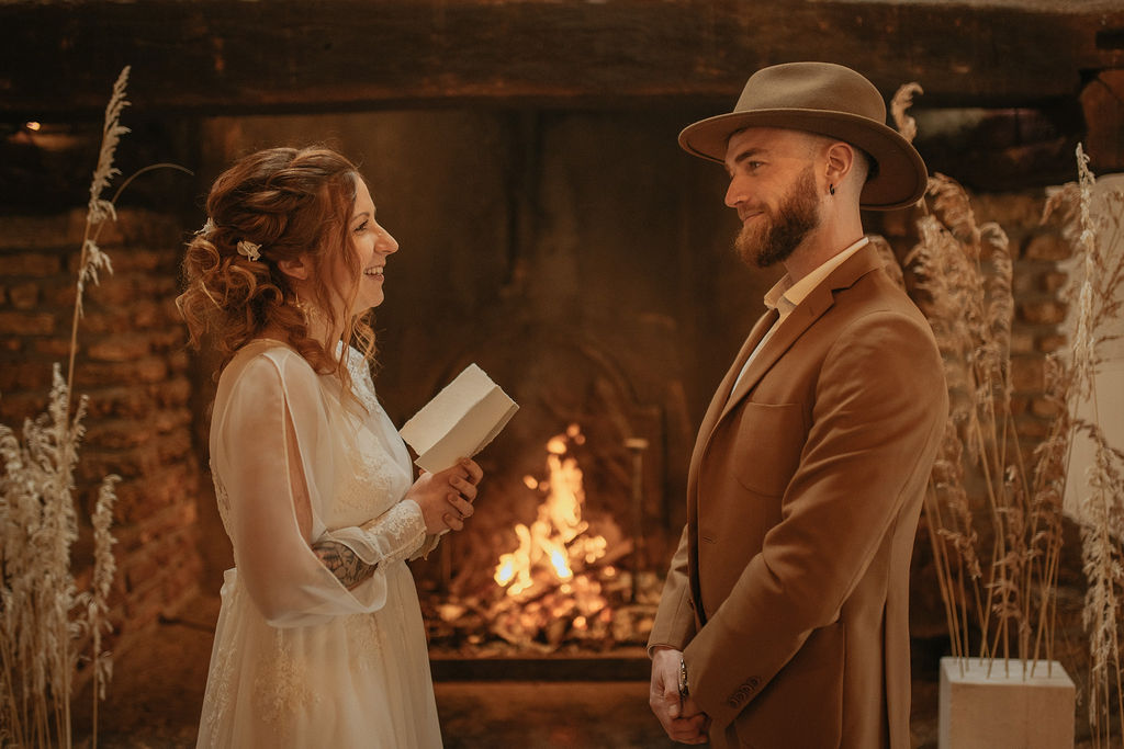 mariage hivernal ceremonie laique rediger ses vouex dengagement