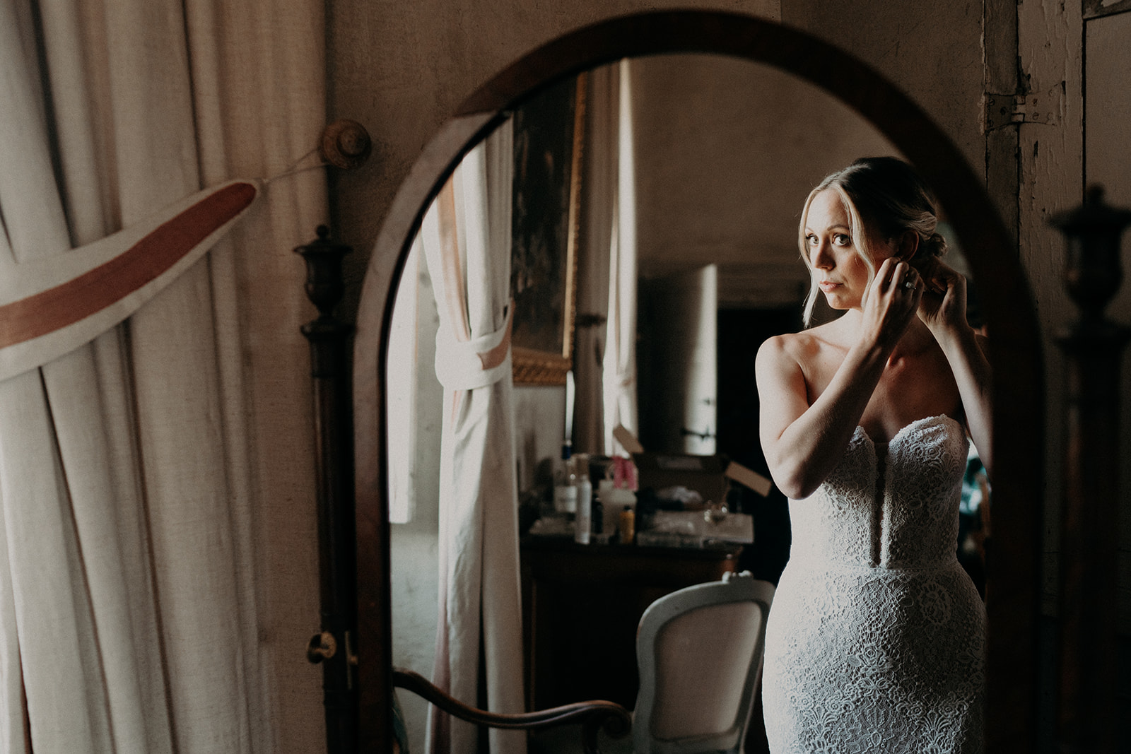 mariage minimaliste accessoire bijou mariee