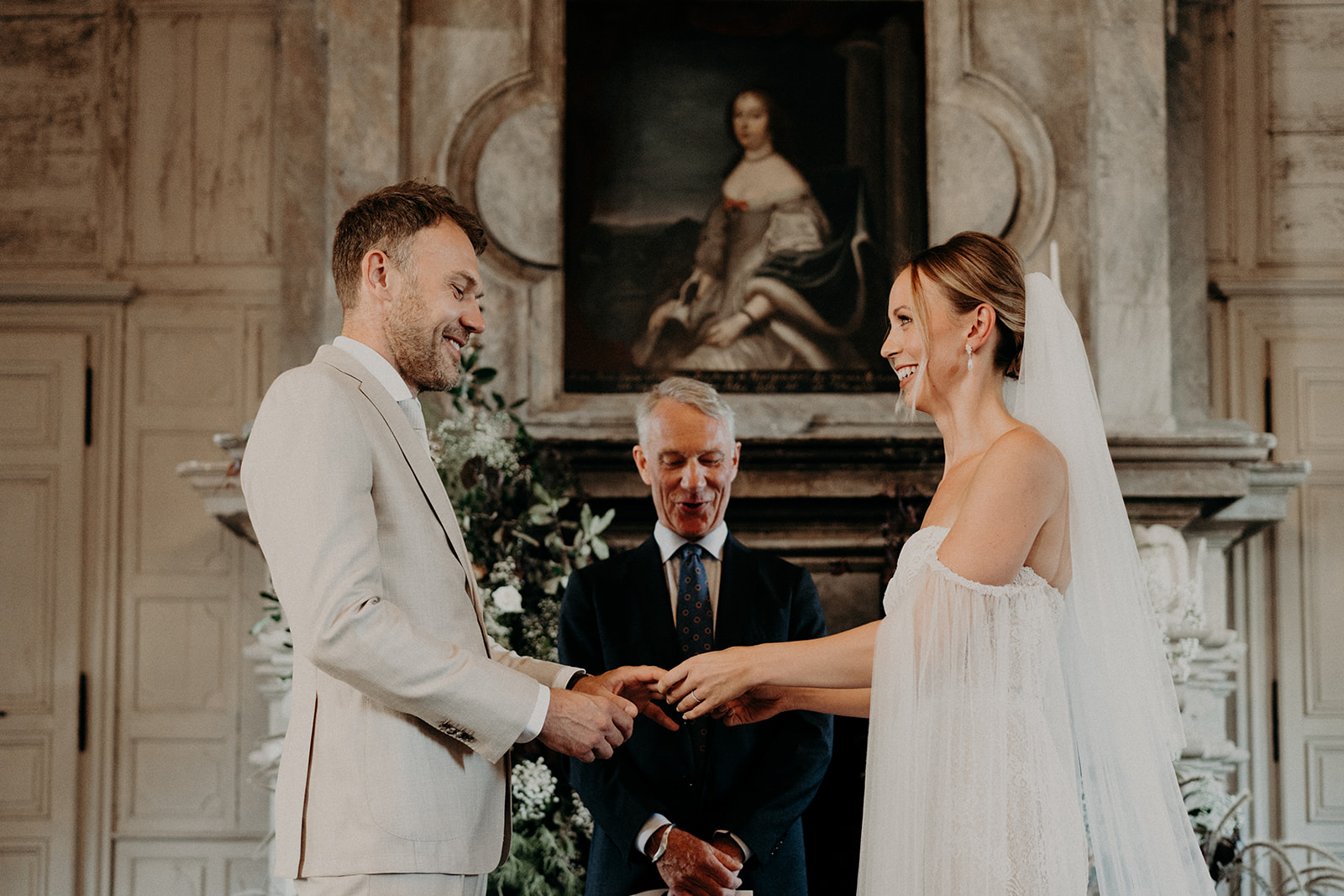 ceremonie laique en interieur chateau