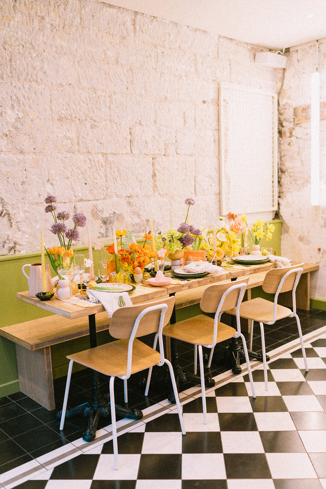 mariage colore lieu de reception brunch