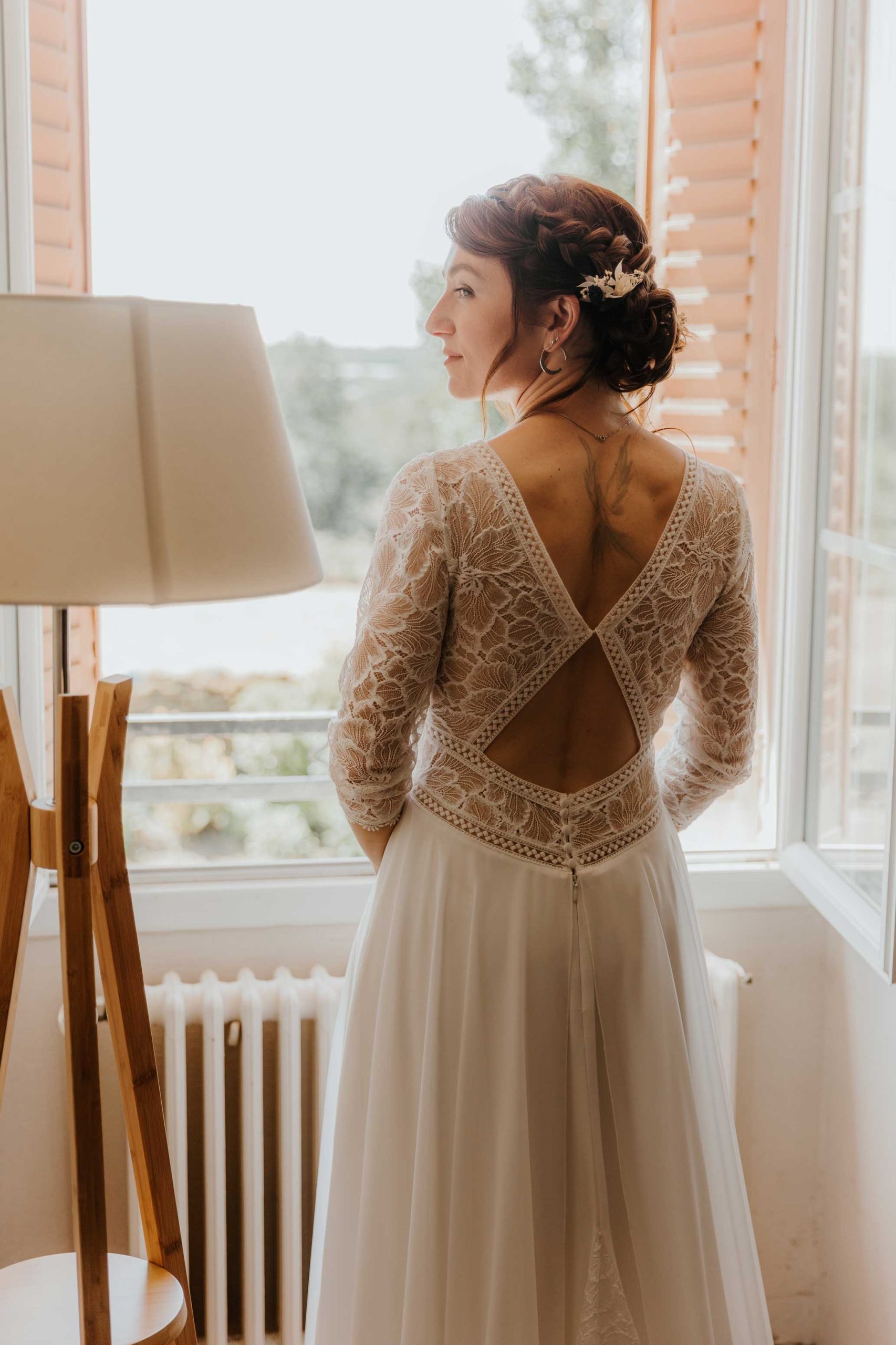 creatrice de robe de mariee dos nu mariage champetre