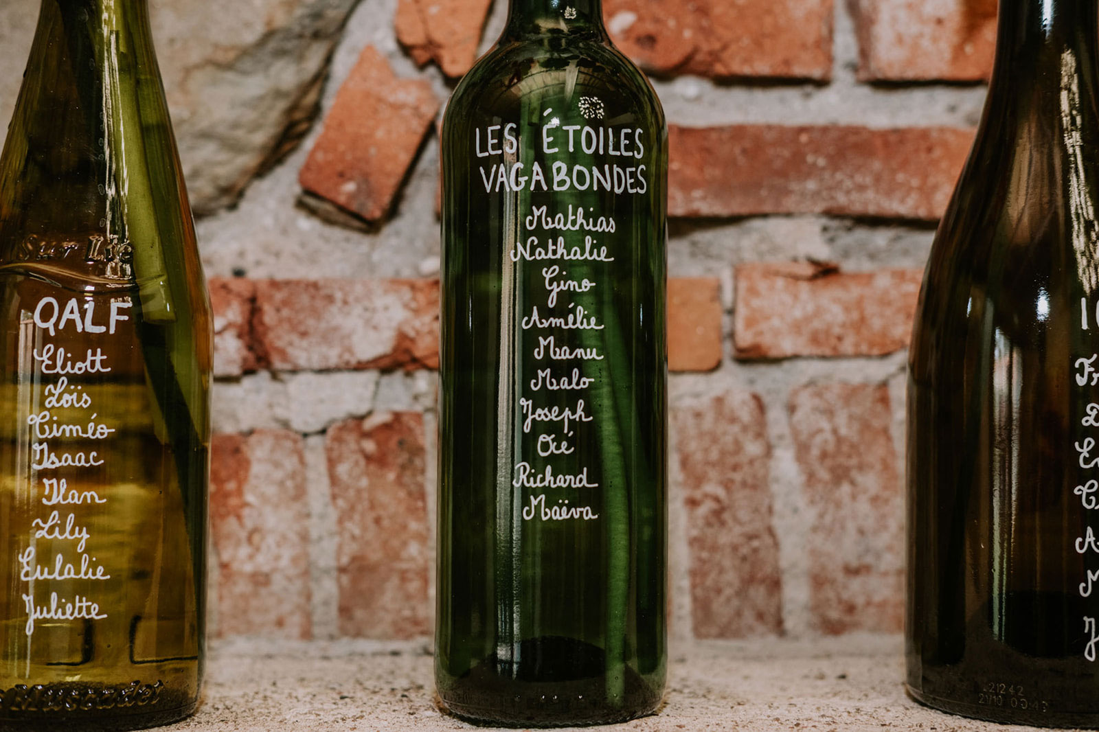 diy plan de table bouteille en verre