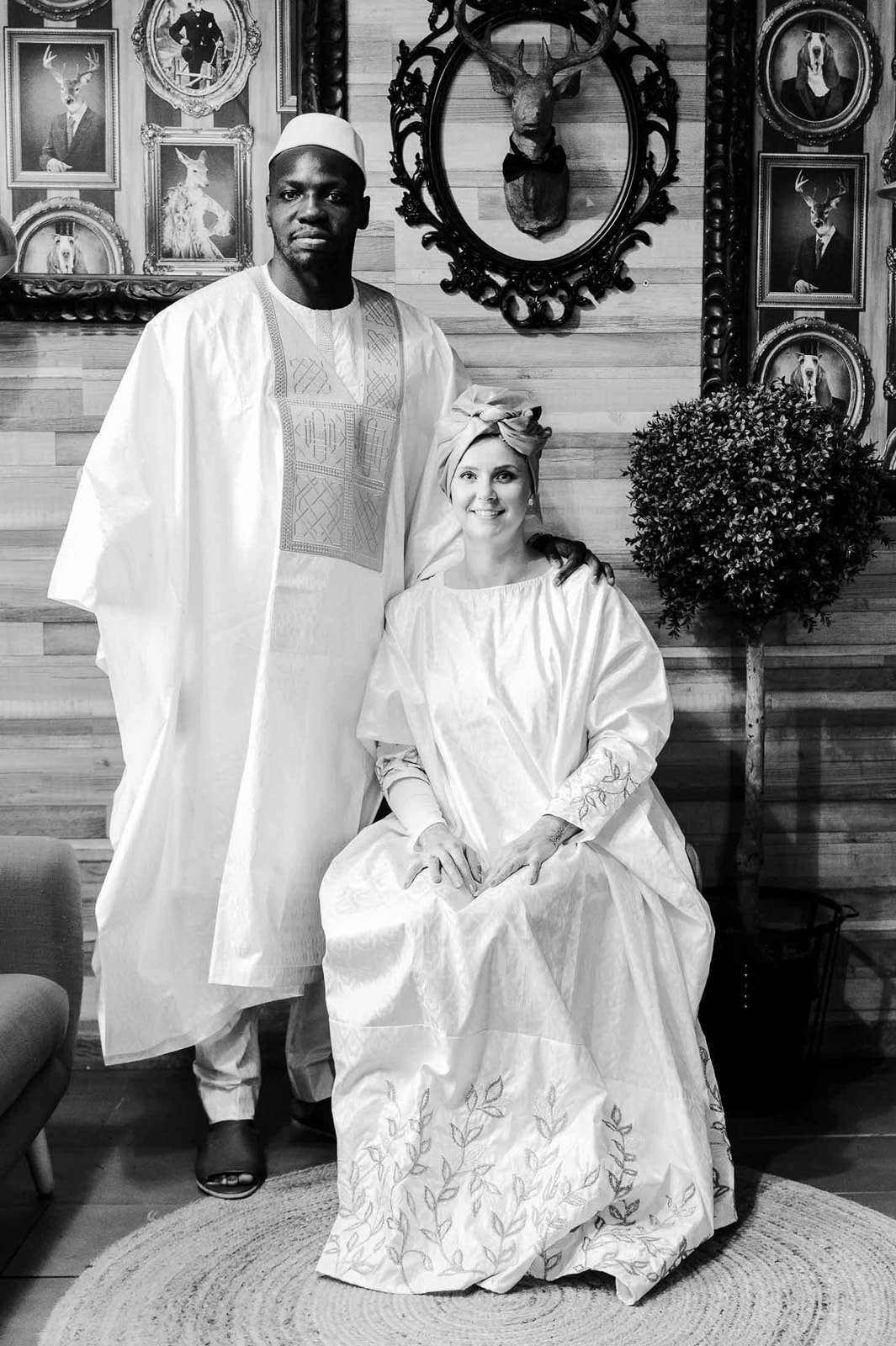 tenue traditionnelle mariage mixte franco africain