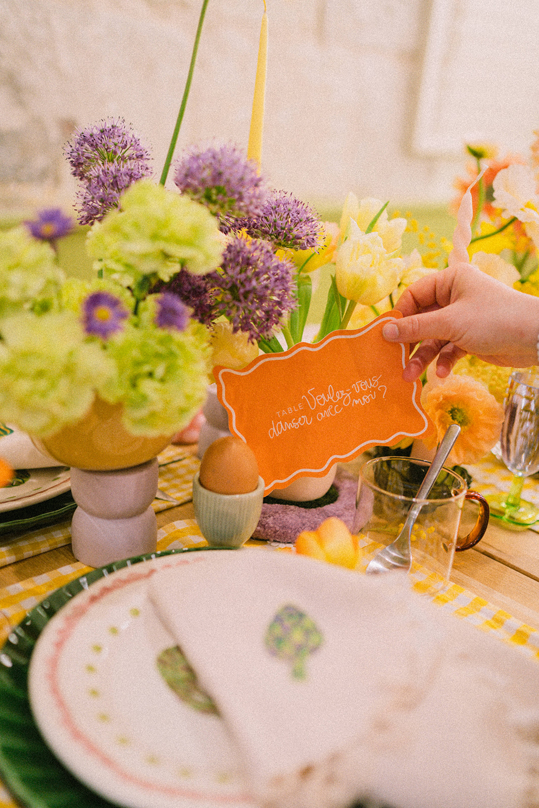papeterie decoration de mariage colore
