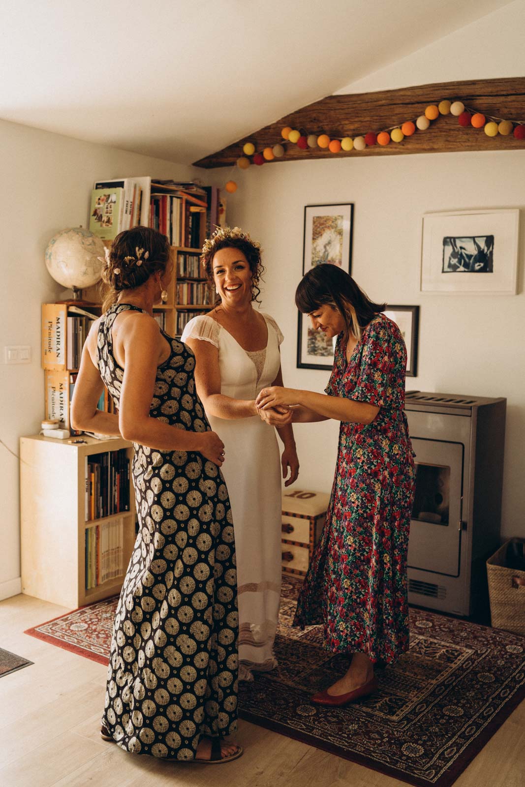 mariage decontracte a la campagne tenue de demoiselle dhonneur