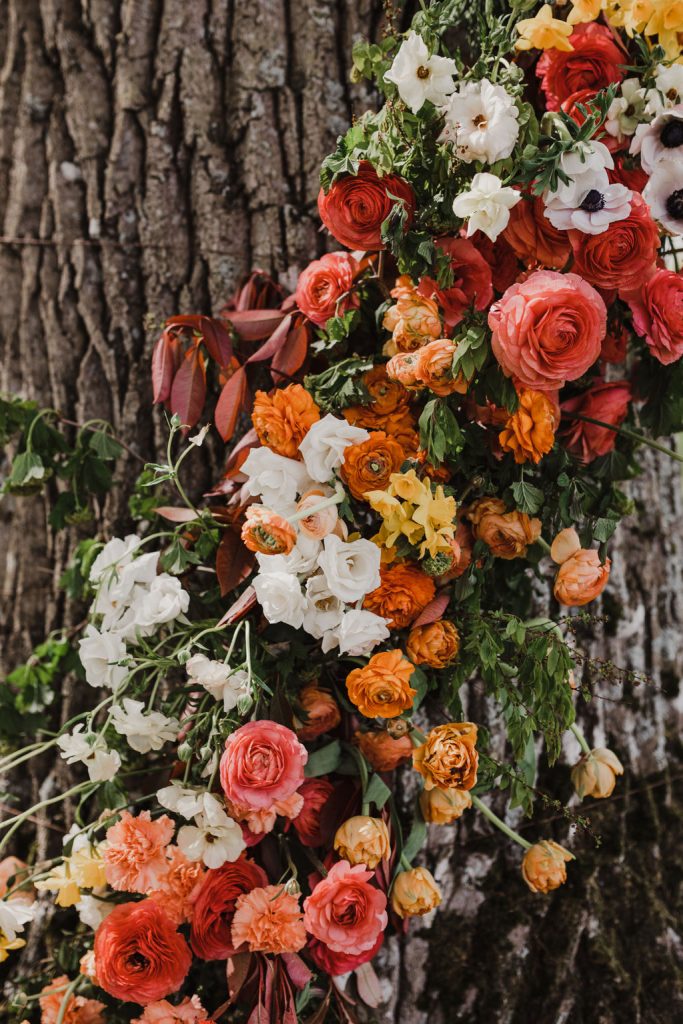 fleuriste de mariage nantes decoration coloree