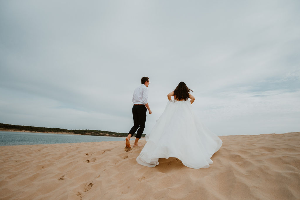 seance photo apres mariage a la plage loire atlantique
