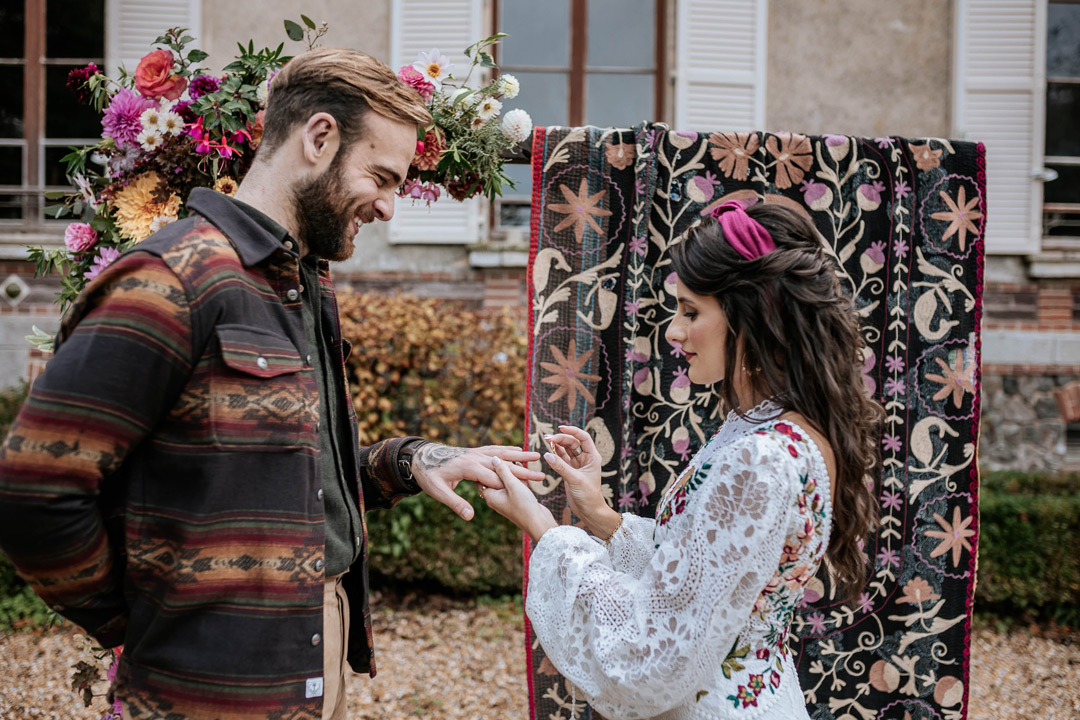 mariage bohme gipsy ceremonie laique