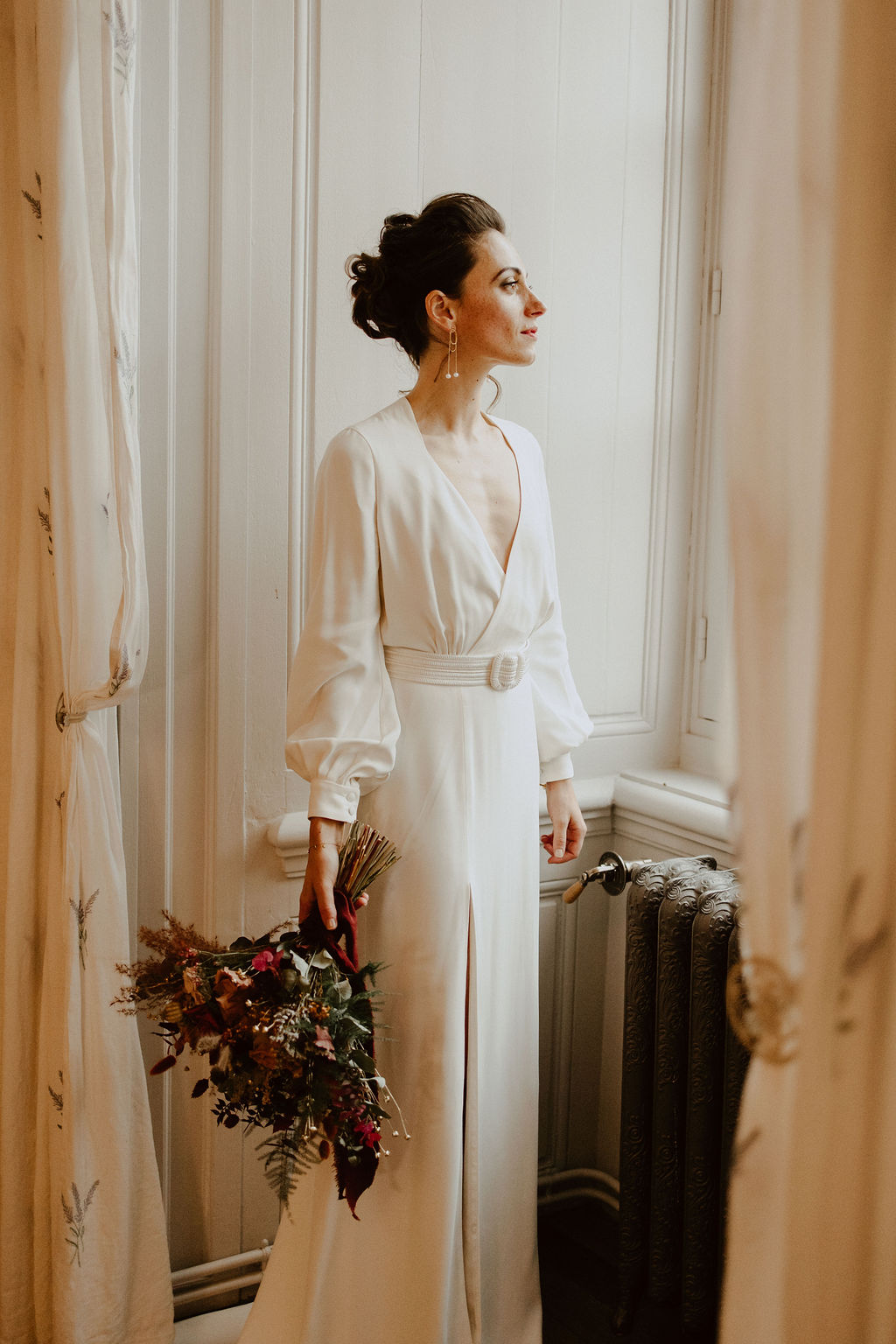robe de mariee manche longues mariage automne