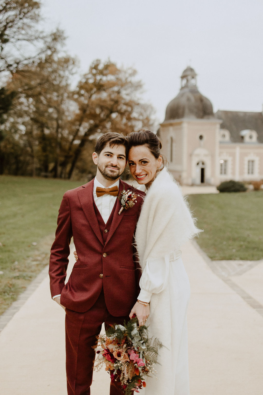 accessoire de mariee etole mohair mariage hiver
