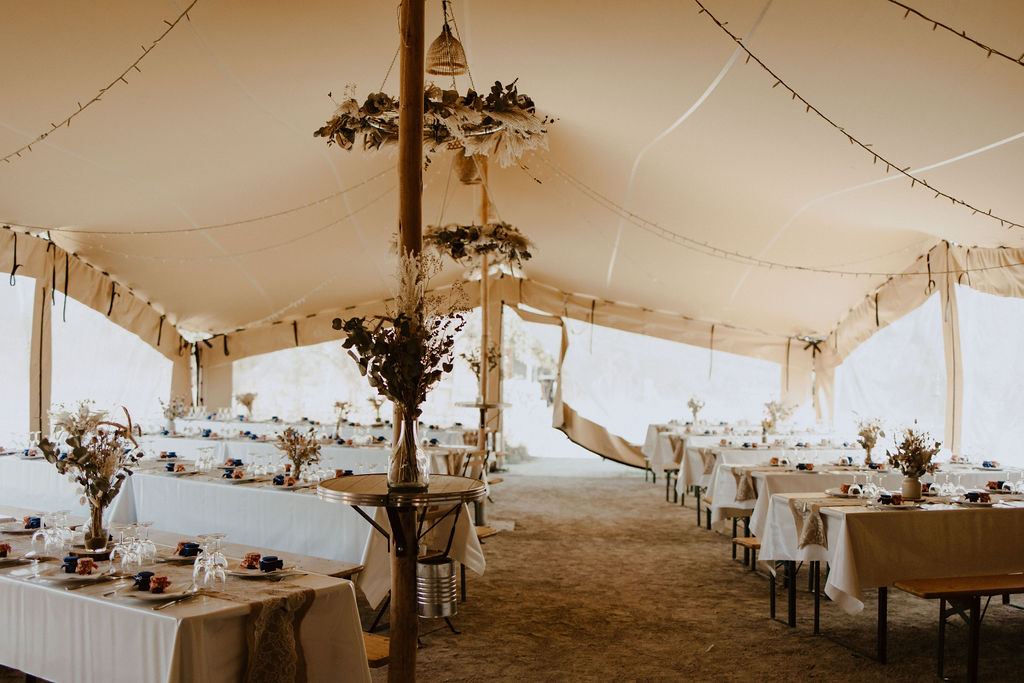 decoration mariage faite main fleurs sechees