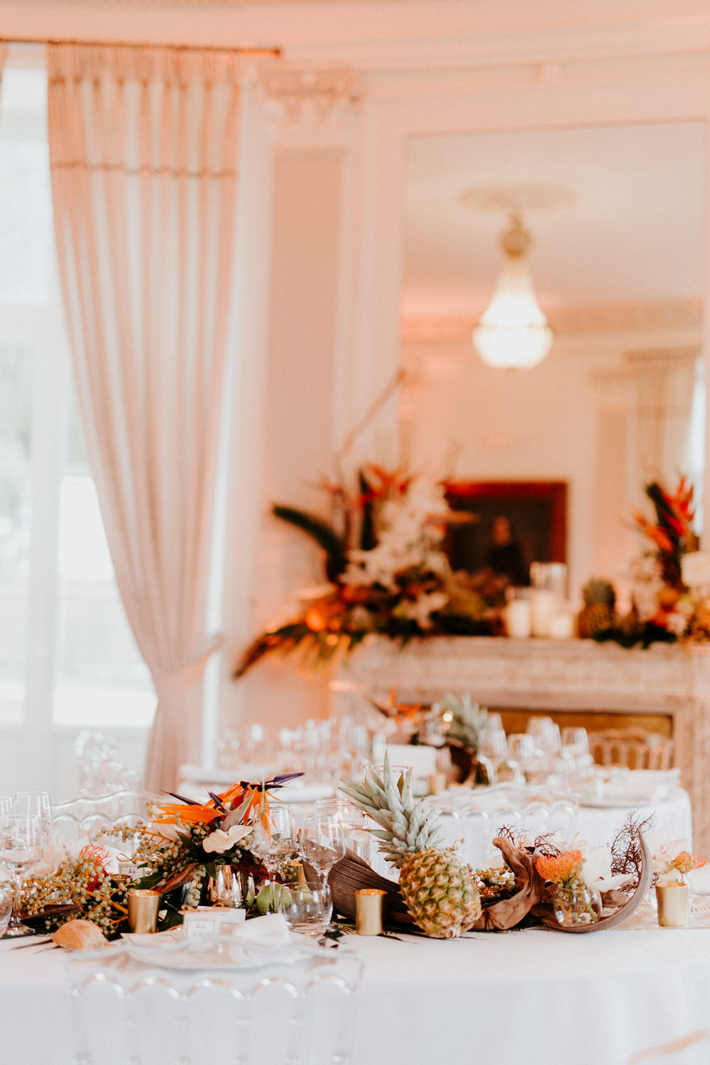 decoration de mariage avec fruits frais