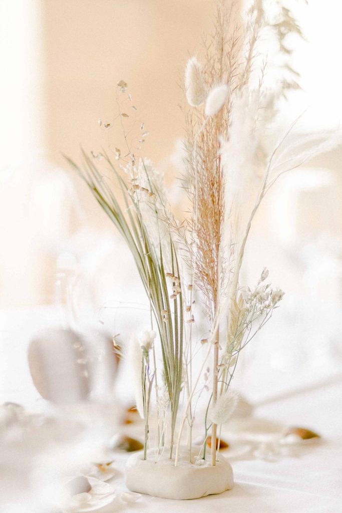 decoration de table mariage minimaliste