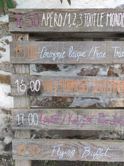 diy petit budget programme mariage