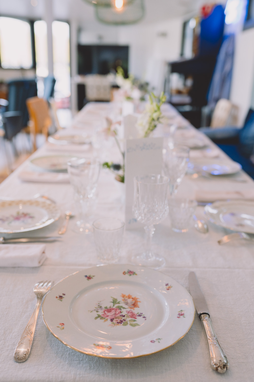 mariage boheme petit comite vaisselle vintage