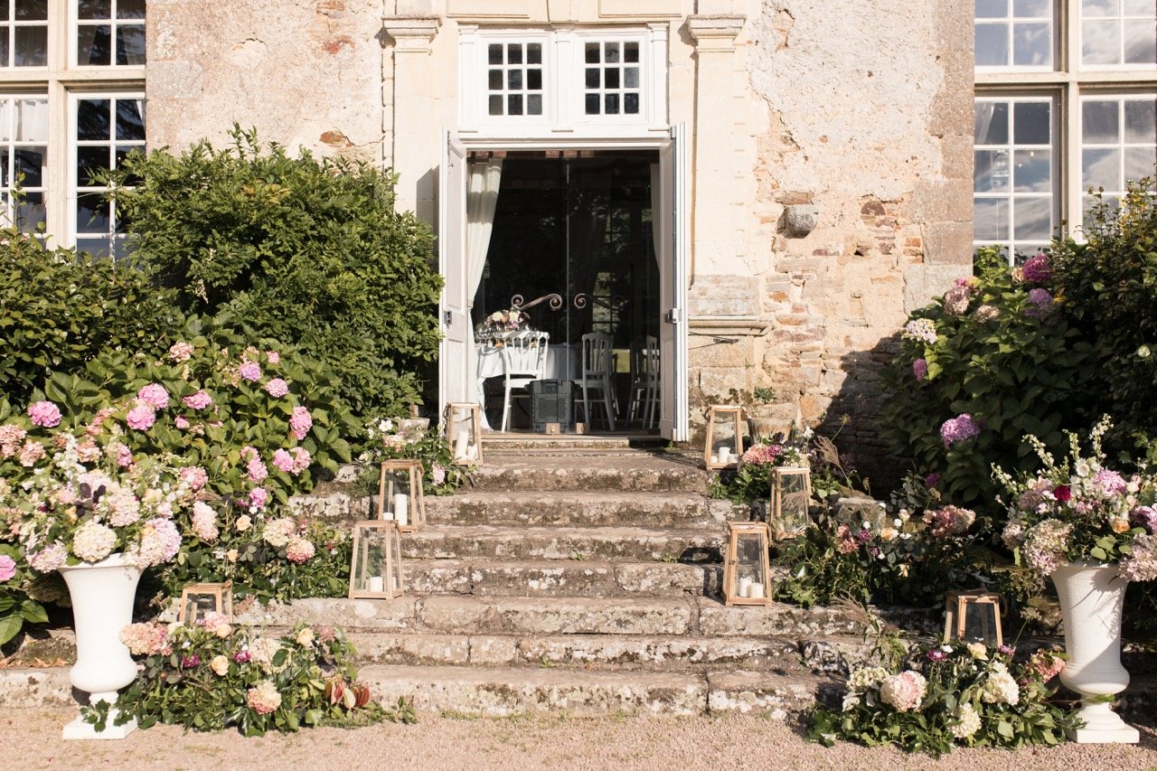 mariage romantique chateau decoration