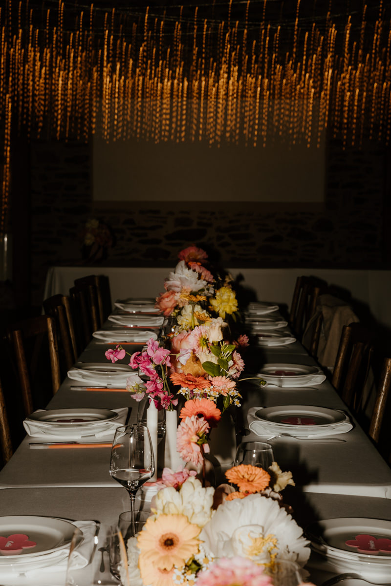 idee decoration de table colore mariage estival