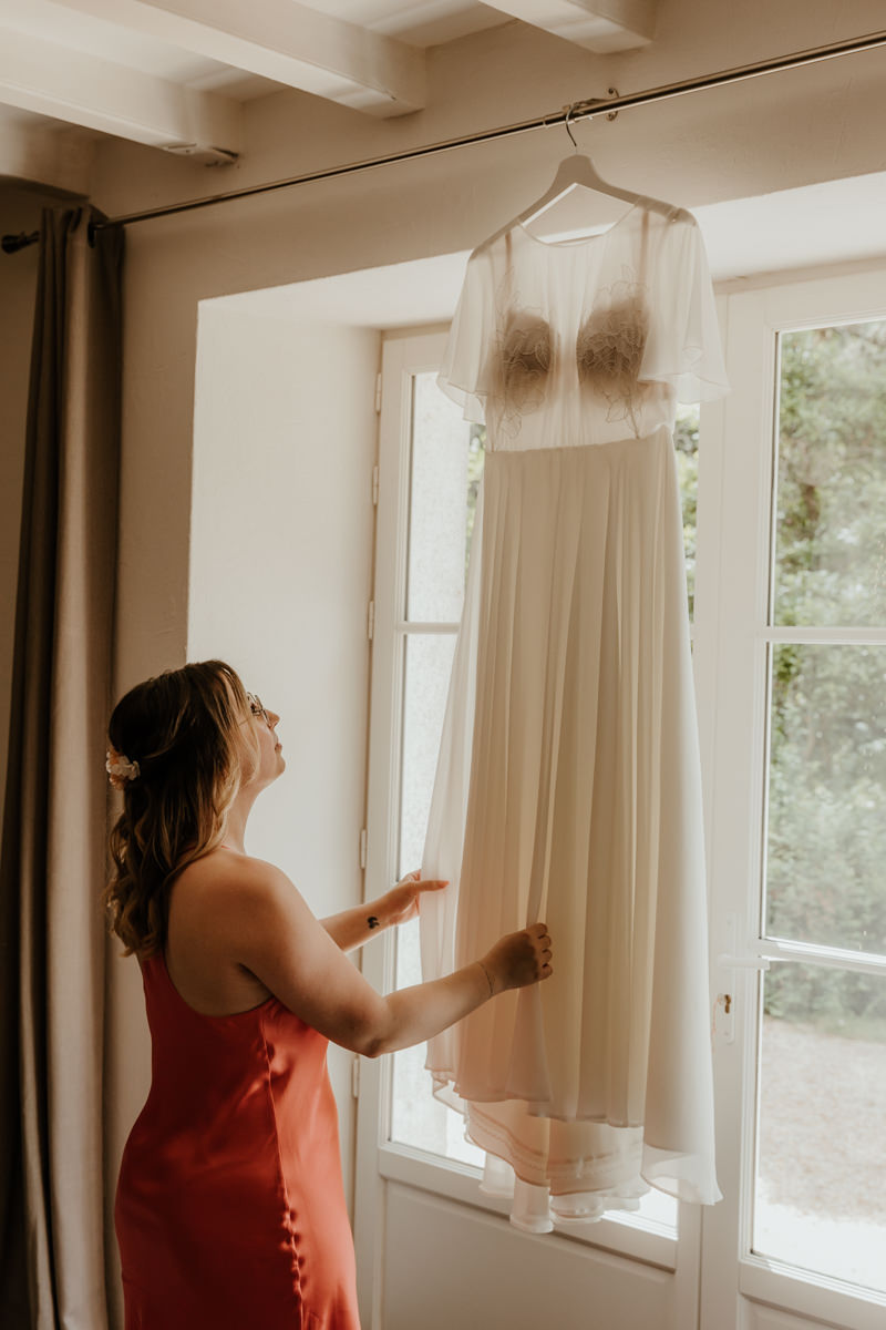 robe de mariee mariage colore estival moderne