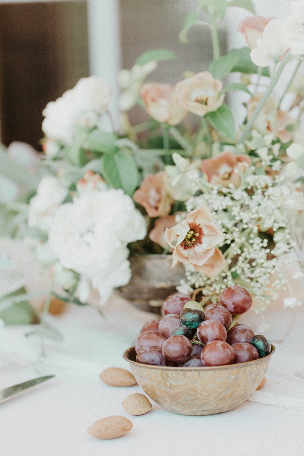 mariage printanier decoration de table fruits