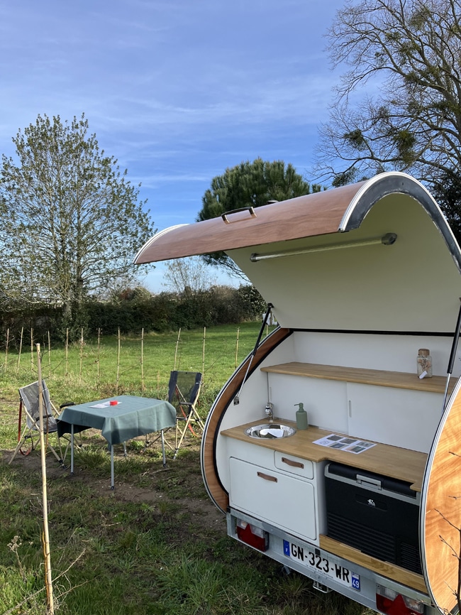 mini caravanes confort camping sauvage loire
