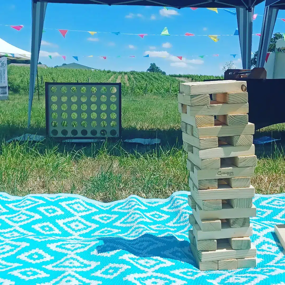 jeux bois mariage maine et loire jenga