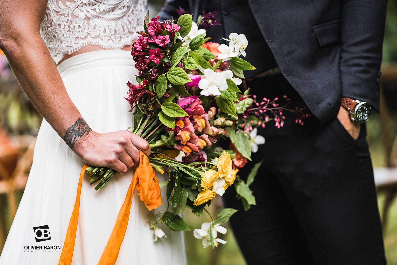 mariage colore fleuriste bouquet mariee ecoresponsable