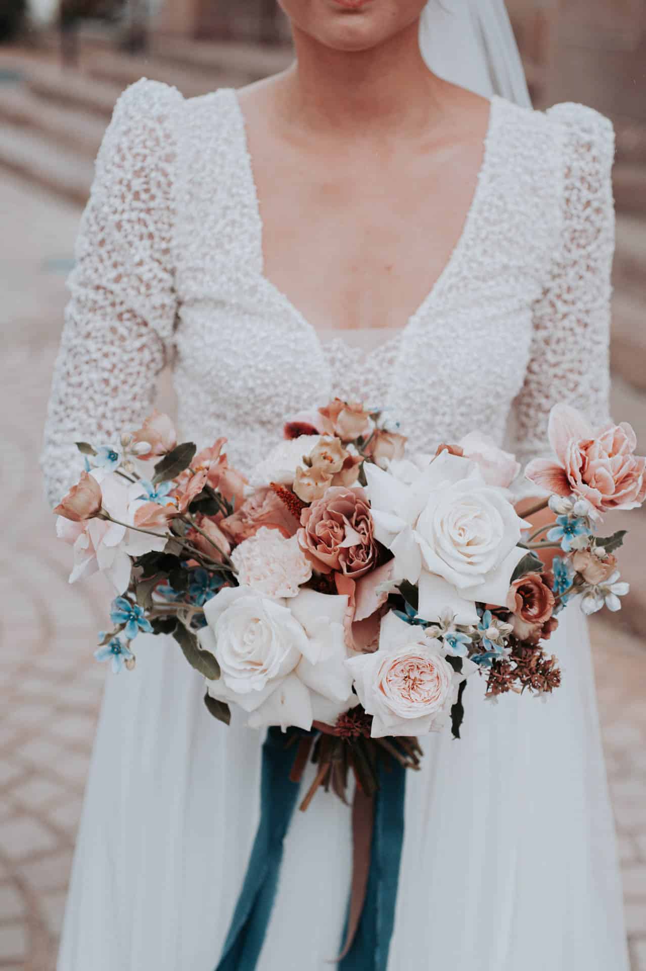 inspiration bouquet de mariee tendance bleu angers