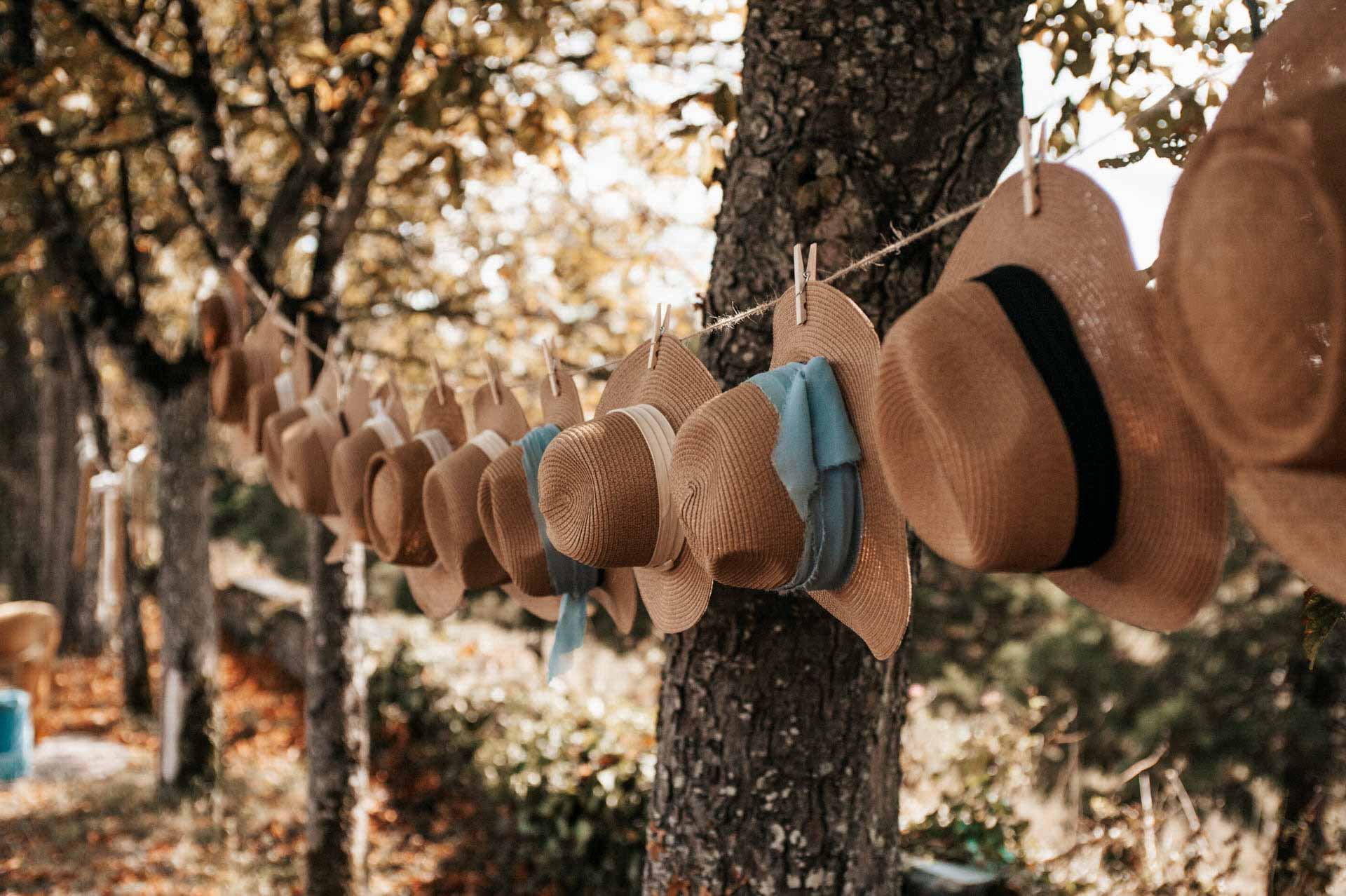 chapeaux de paille cocktail mariage angers