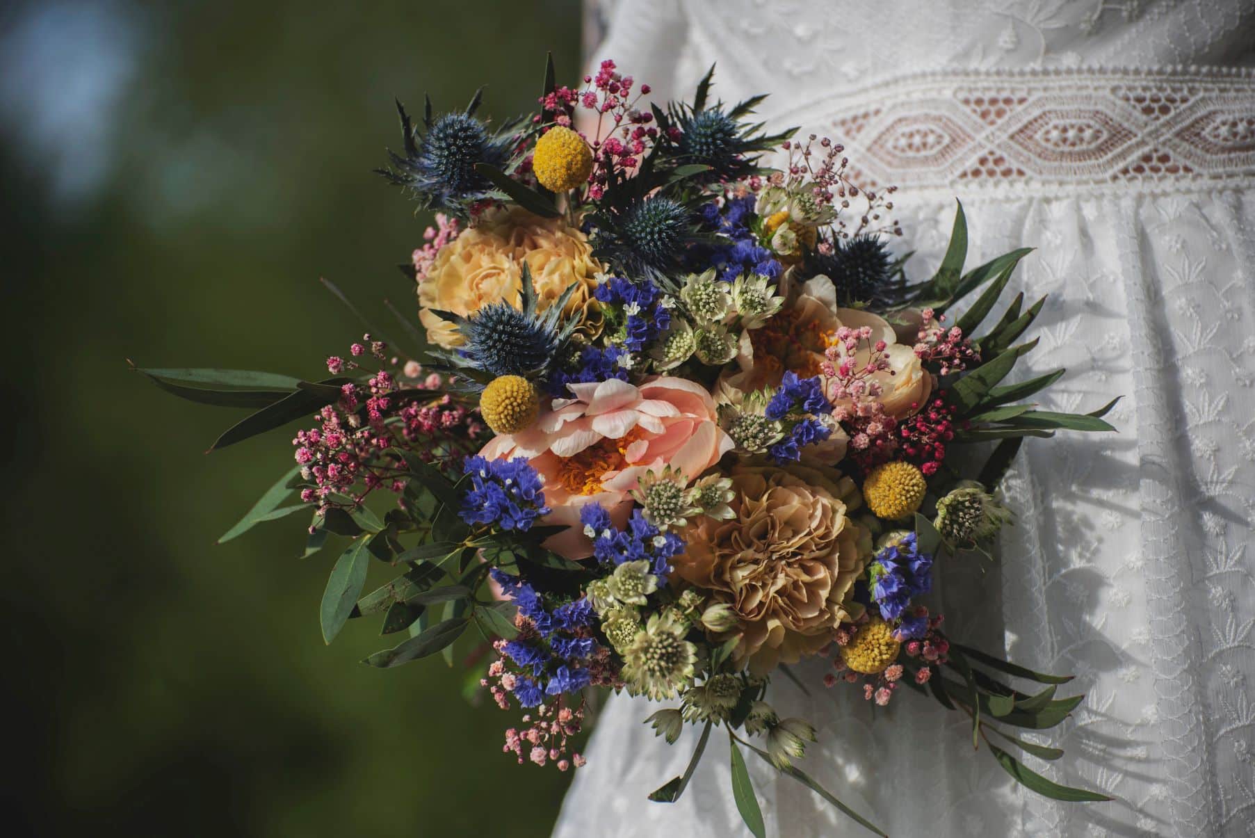 bouquet de mariee champetre fleurs locales angers