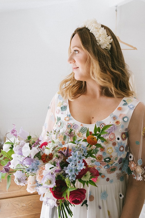 couronne de fleurs mariage ecoresponsable