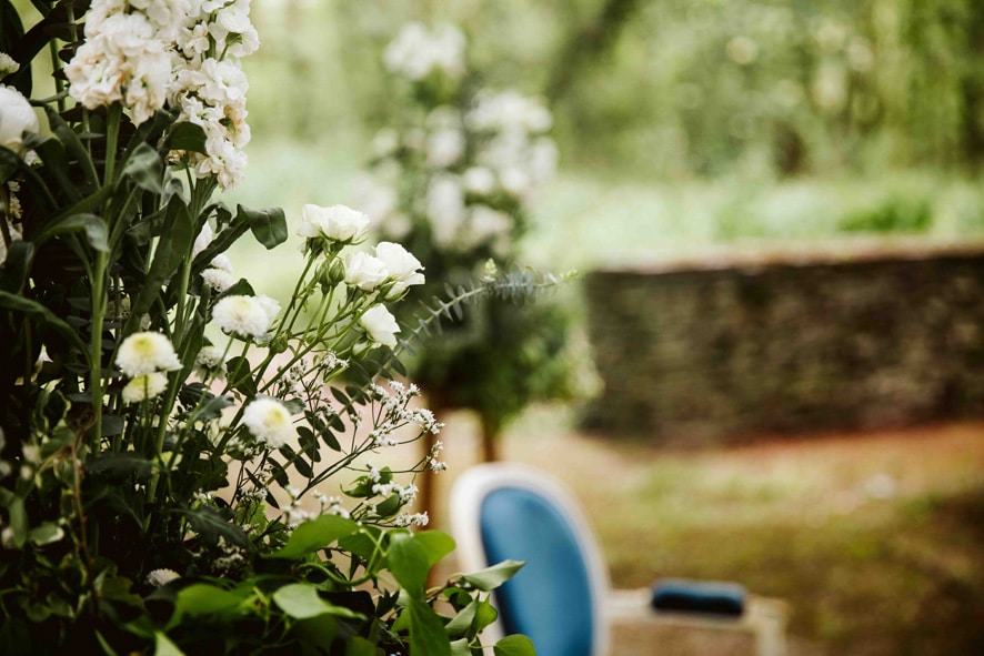 fauteuils bleus ceremonie mariage angers