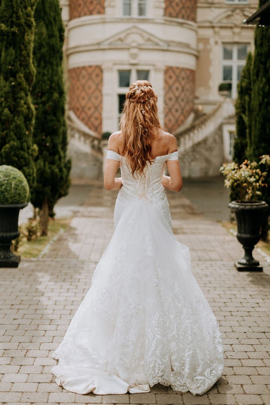 cheveux longs barette bijou mariage angers