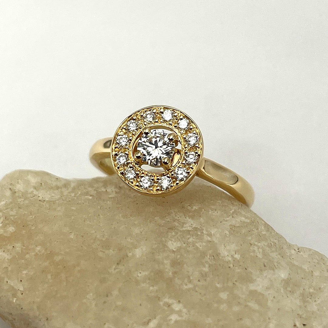 bague or diamants artisan joaillier angers